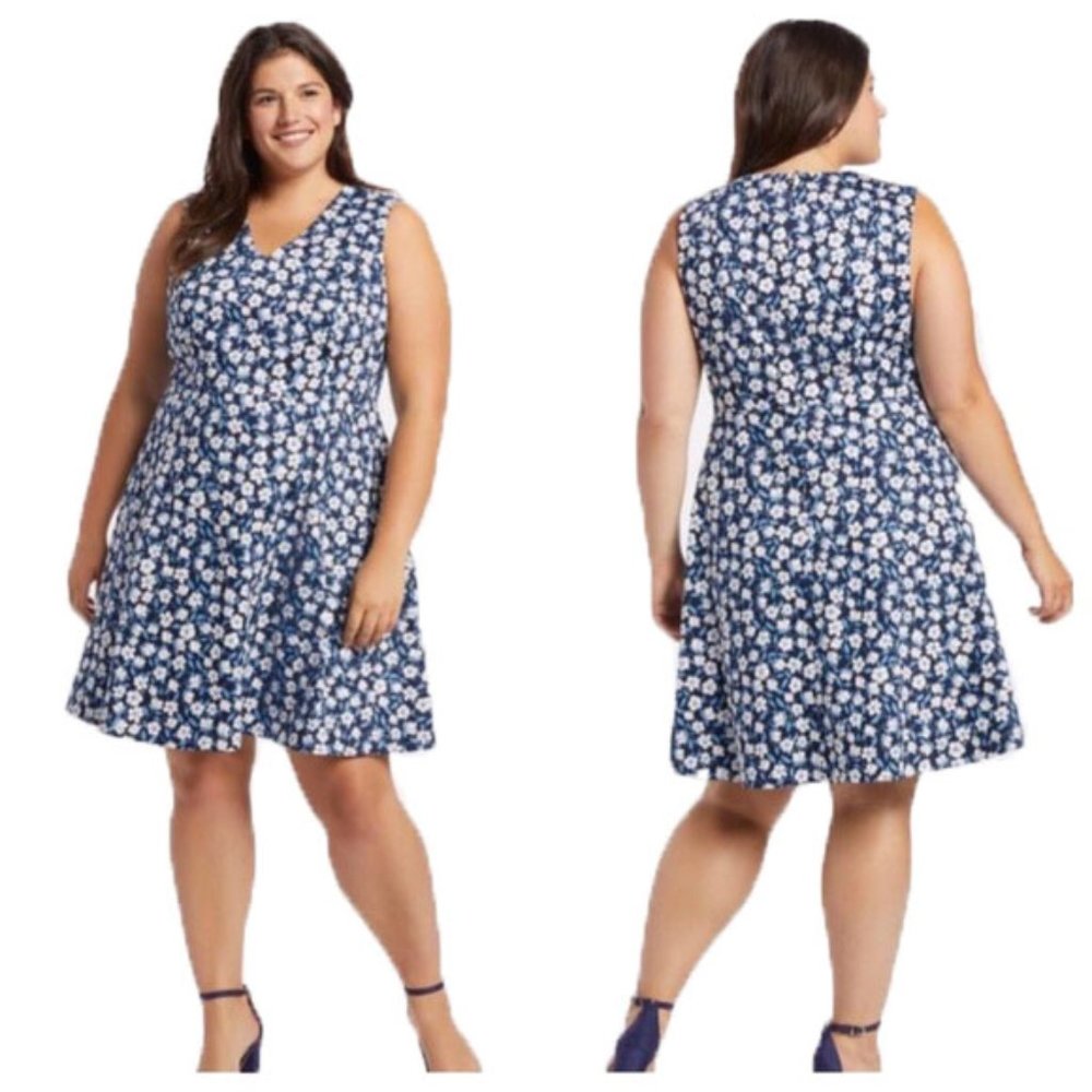 Draper James Love Floral Print Circle Dress 22